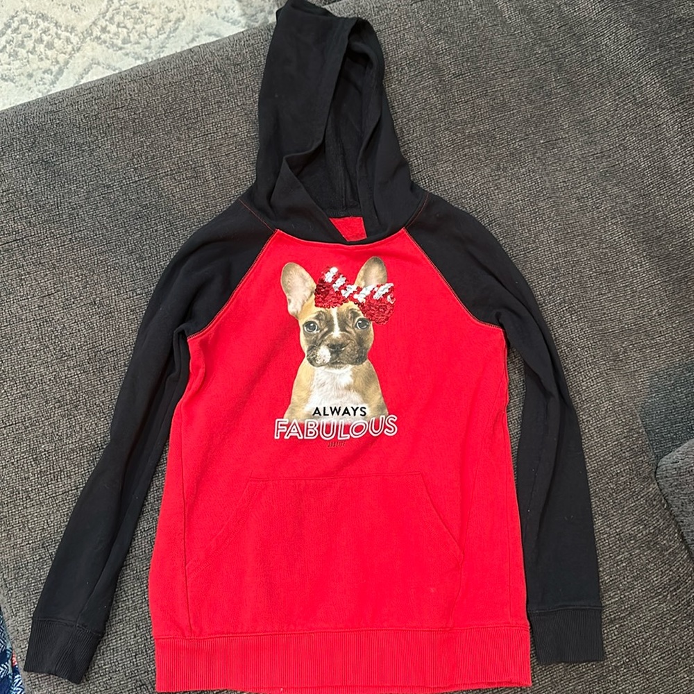 Justice Always Fabulous Christmas Sweatshirt girls size 12/14